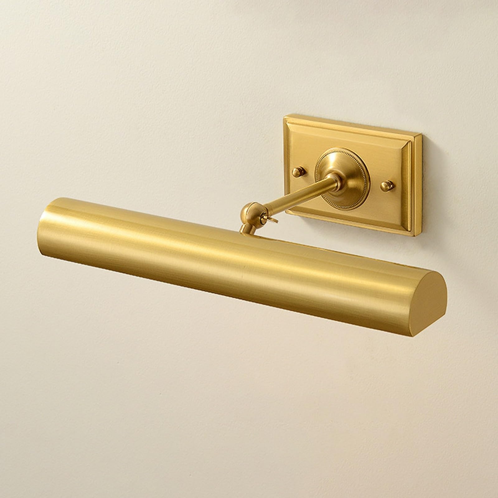 Intage Lámpara de pared de latón for cuadros, lámpara de arte ajustable de 15,7 pulgadas con casquillo E14