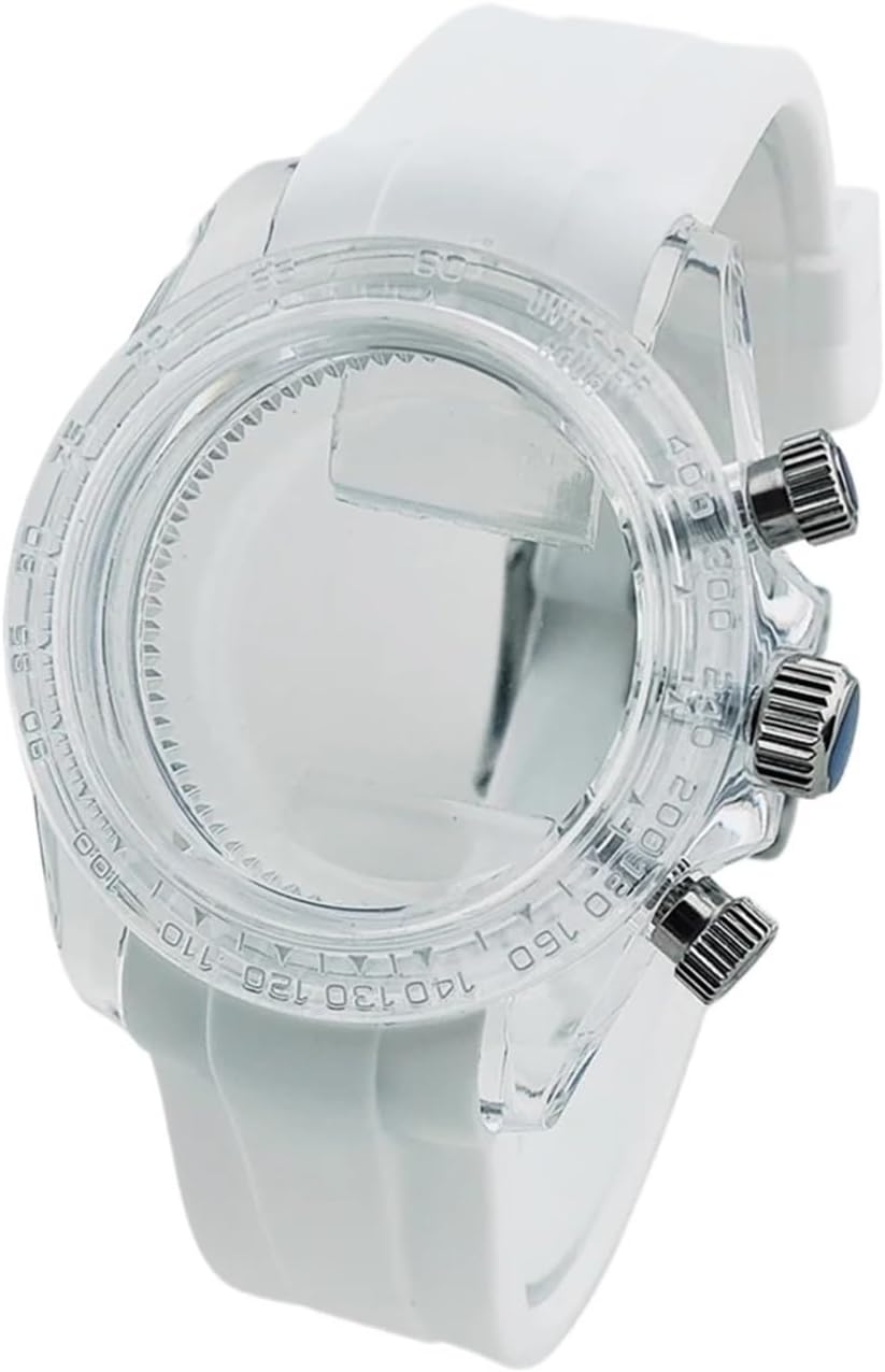 39.5mm Transparent Watch Case vk63 Fit vk64 Movements Repair Part Accessories(NO 1)