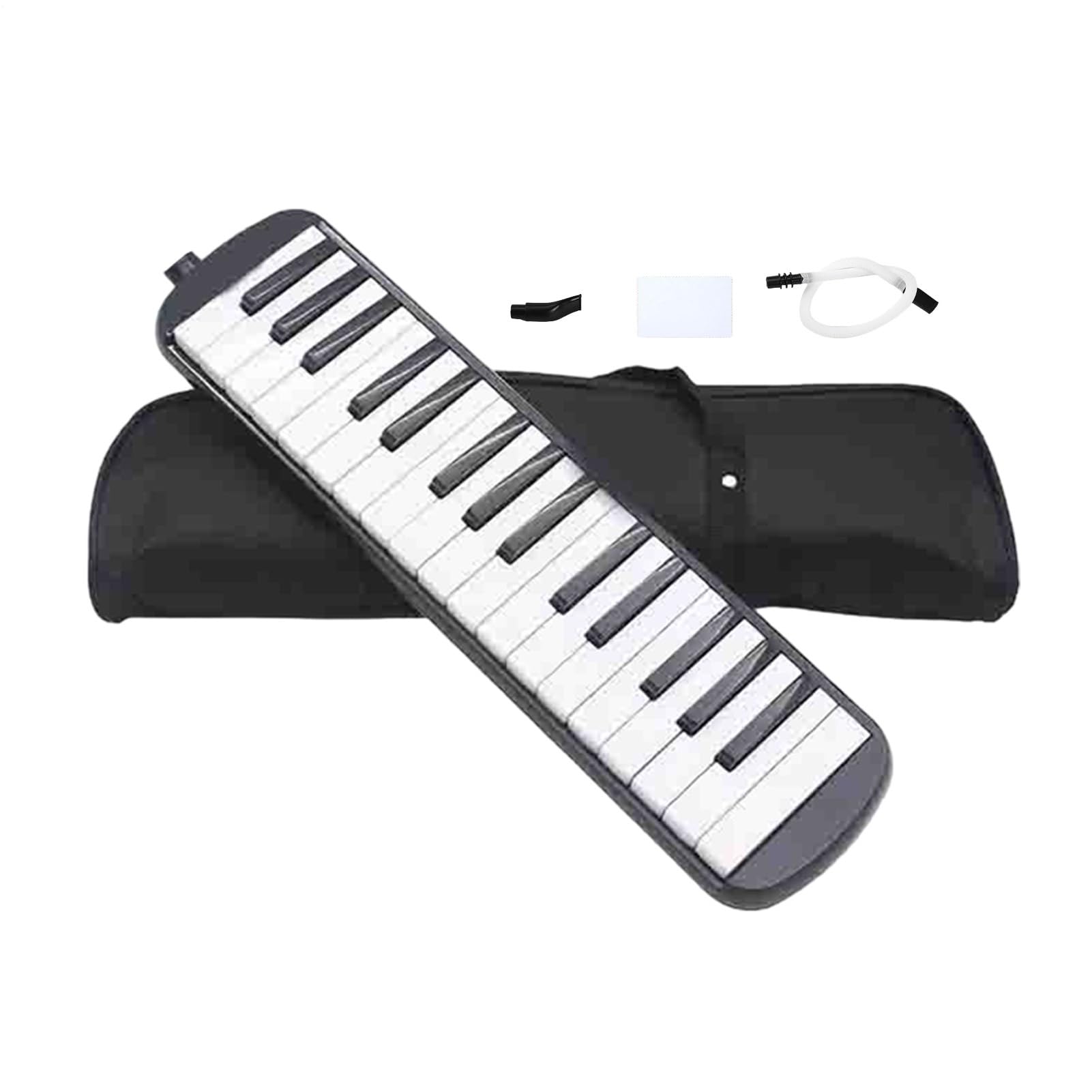 Générique Melodica 32 Teclas, Instrumento Musical con Tubos Dobles, Negro