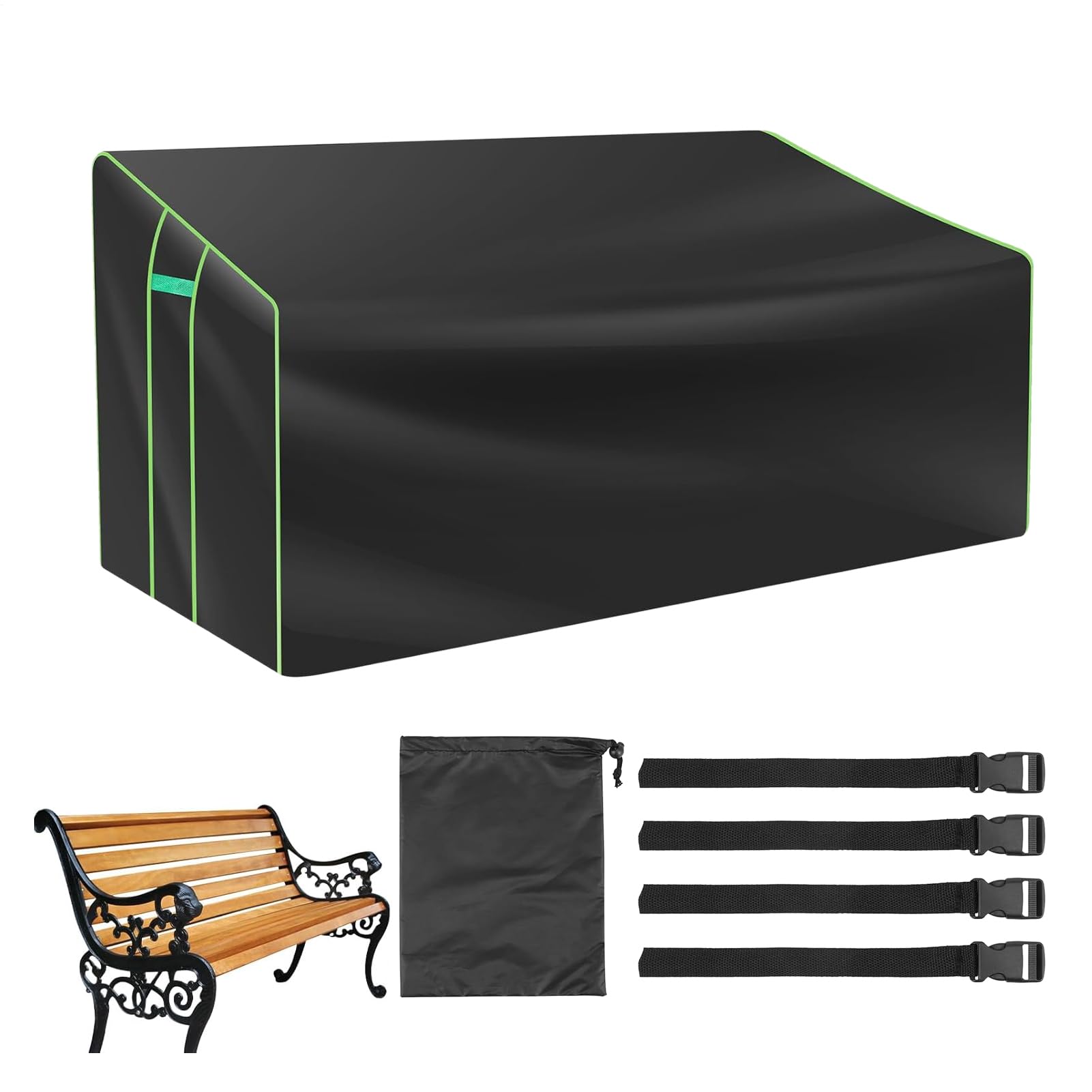 Funda Impermeable Para Banco Exterior - Protector Resistente a la Intemperie - Cubre Sillón Protector Para Sofá - Para Mantenimiento De Sofá Y Muebles De Jardín Terraza Y Porche