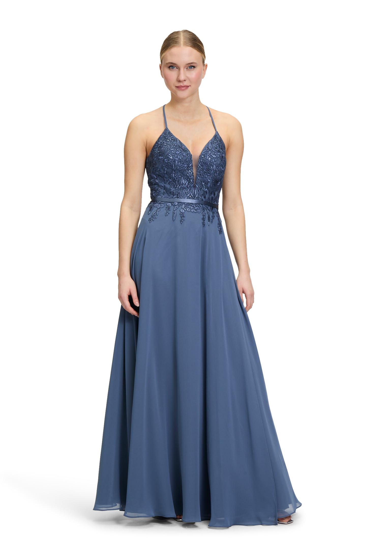 Vera Mont Damen Abendkleid mit Stickerei