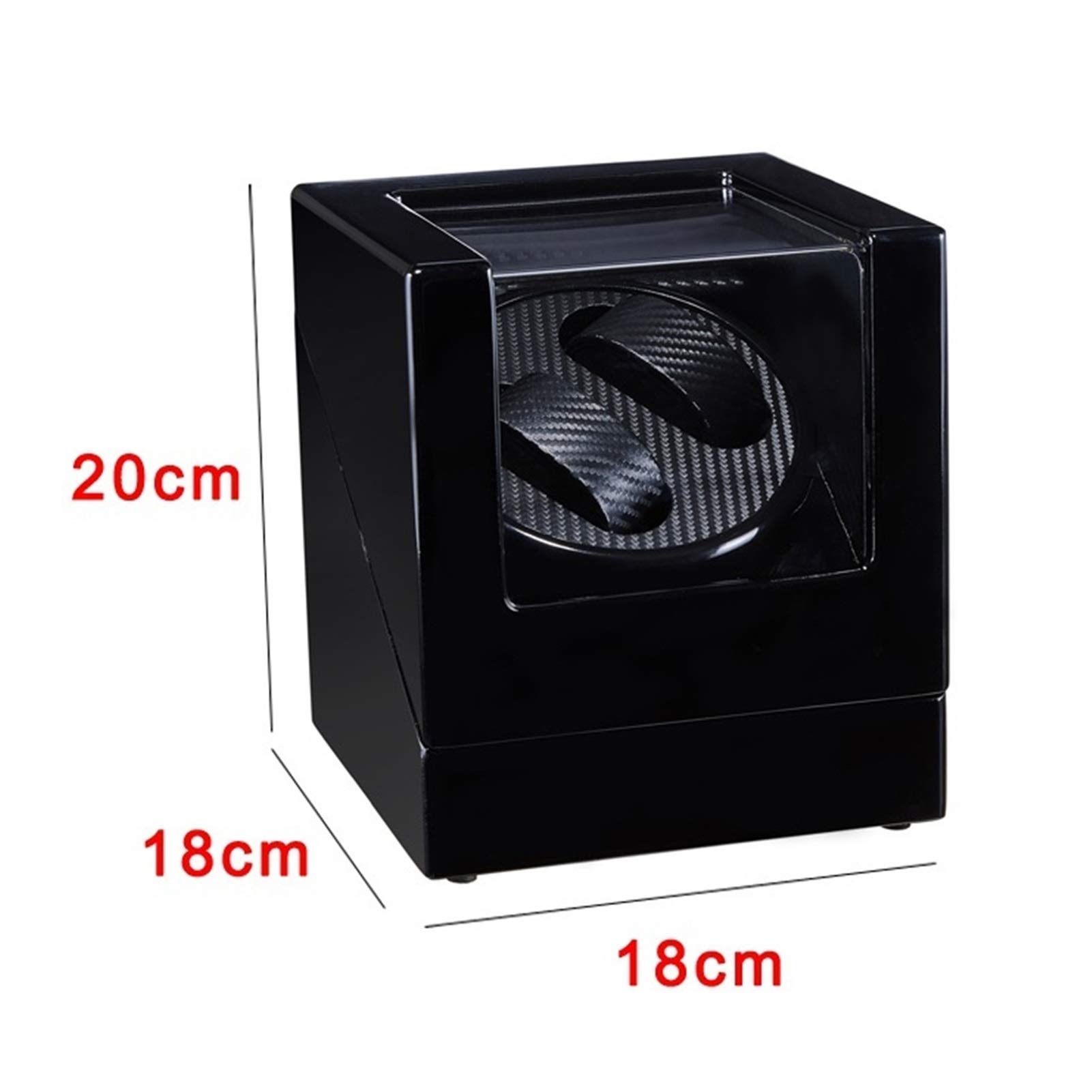 Reloj Winder 2 dígitos Patrón de ébano Pintura Reloj mecánico Dispositivo de Cuerda automática Hombres y Mujeres Reloj Caja de Almacenamiento Hogar Mudo Reloj antimagnético Shaker