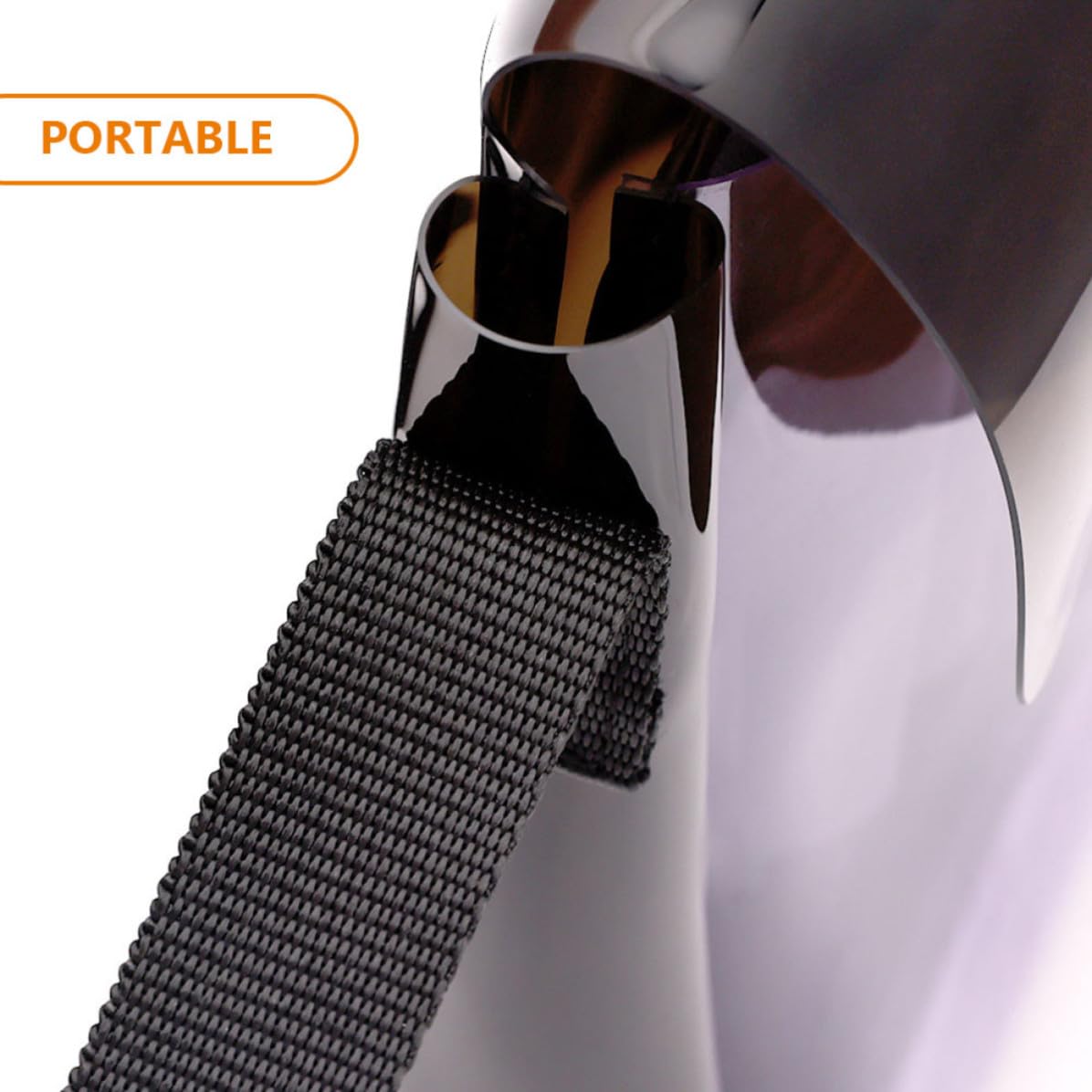 Borsa per Parrucchieri Portatile in PVC e Nylon Nera
