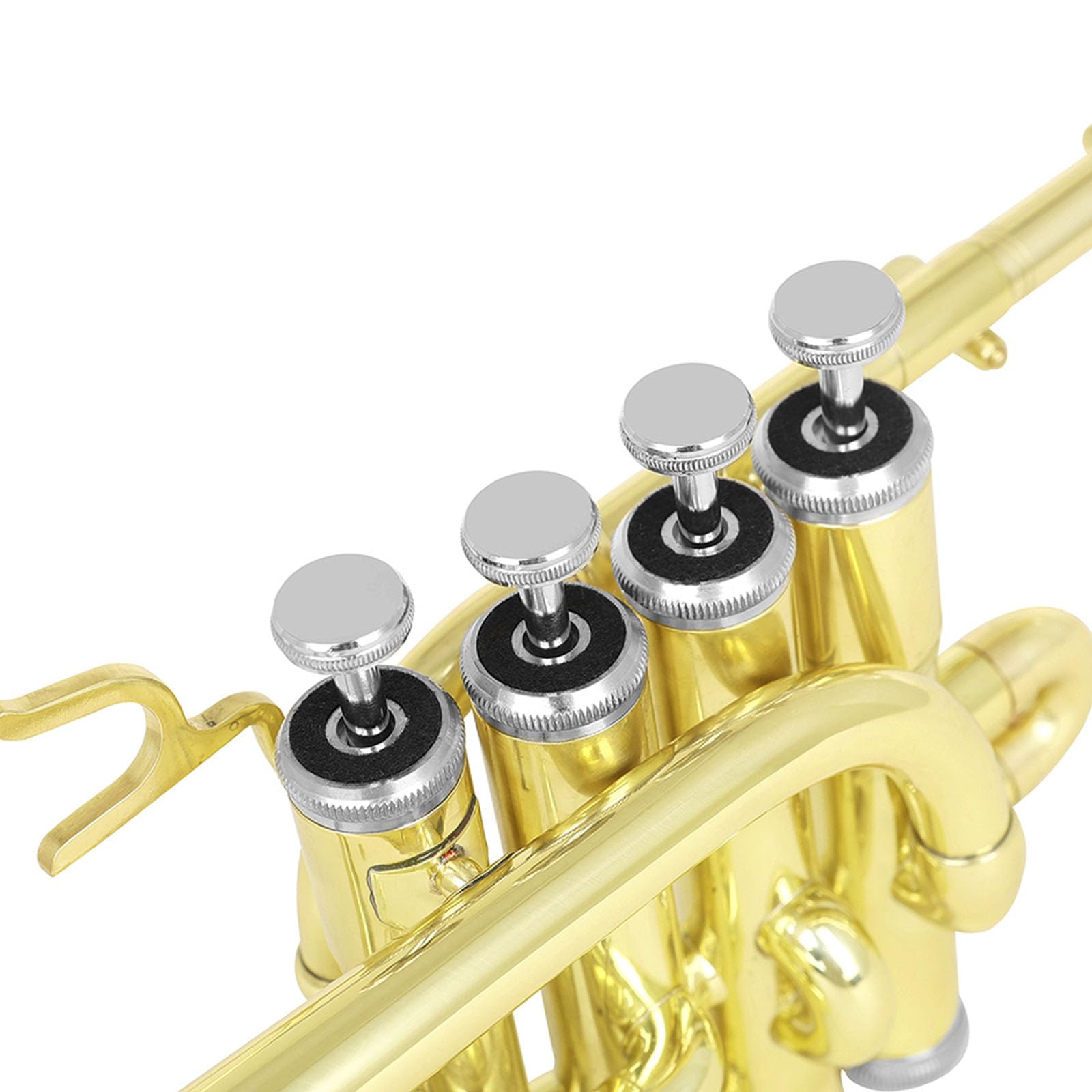 Standard Trompete, Taschentrompeten mit Mundstück, Handschuhen, Riemenetui, Messing Trompete, Musikinstrument, langlebig und Reinigungstuch