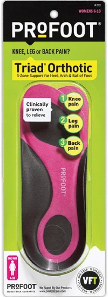 PROFOOT TRIAD ORTHOTIC INSERT WOMEN :2021