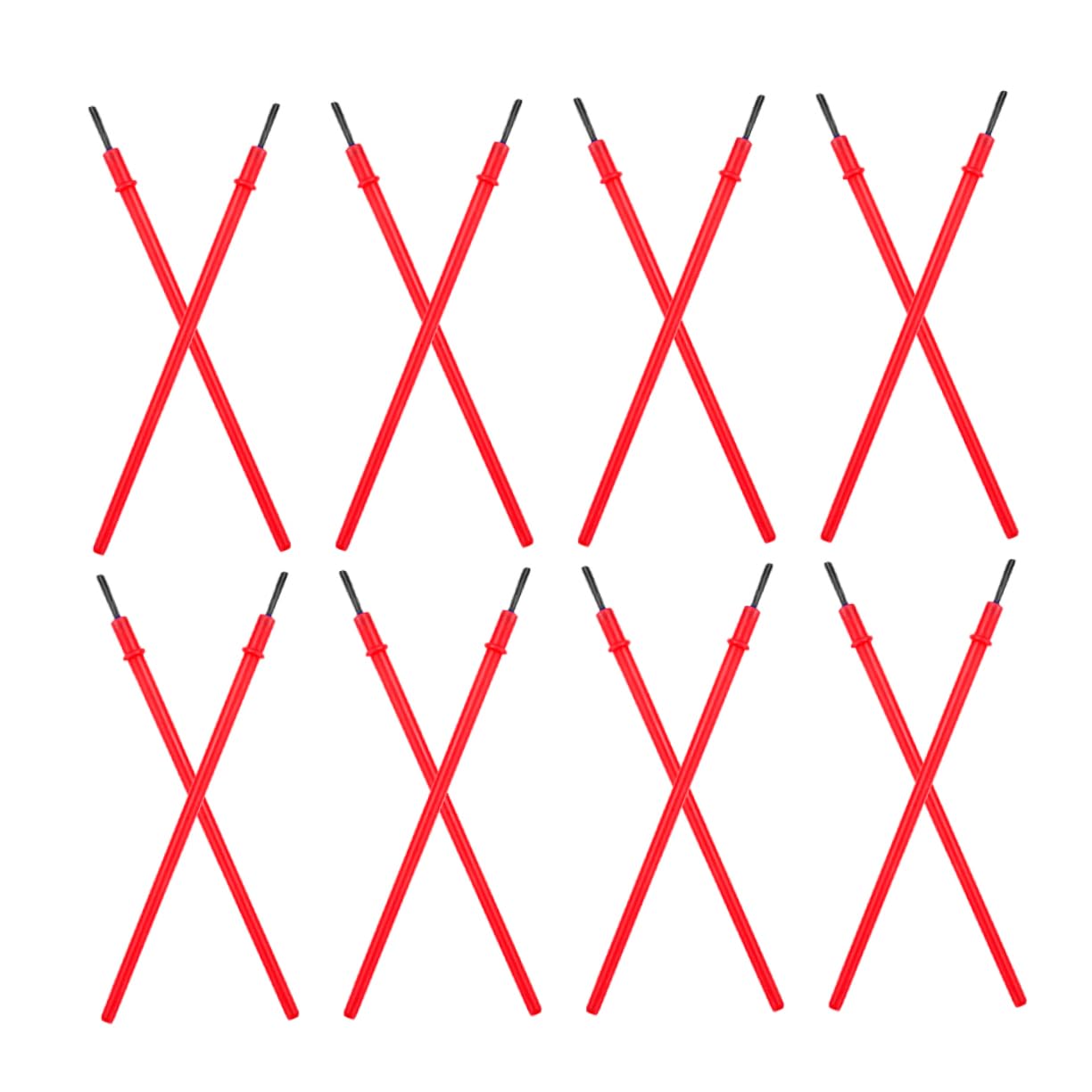 HOMSFOU 5 Series Cepillos para Departamento Arte Cepillo De Pintura Pinceles En Miniatura Pincel De Acuarela Suministros De Pintura Pintar Páginas Rojo 100 Piezas*5