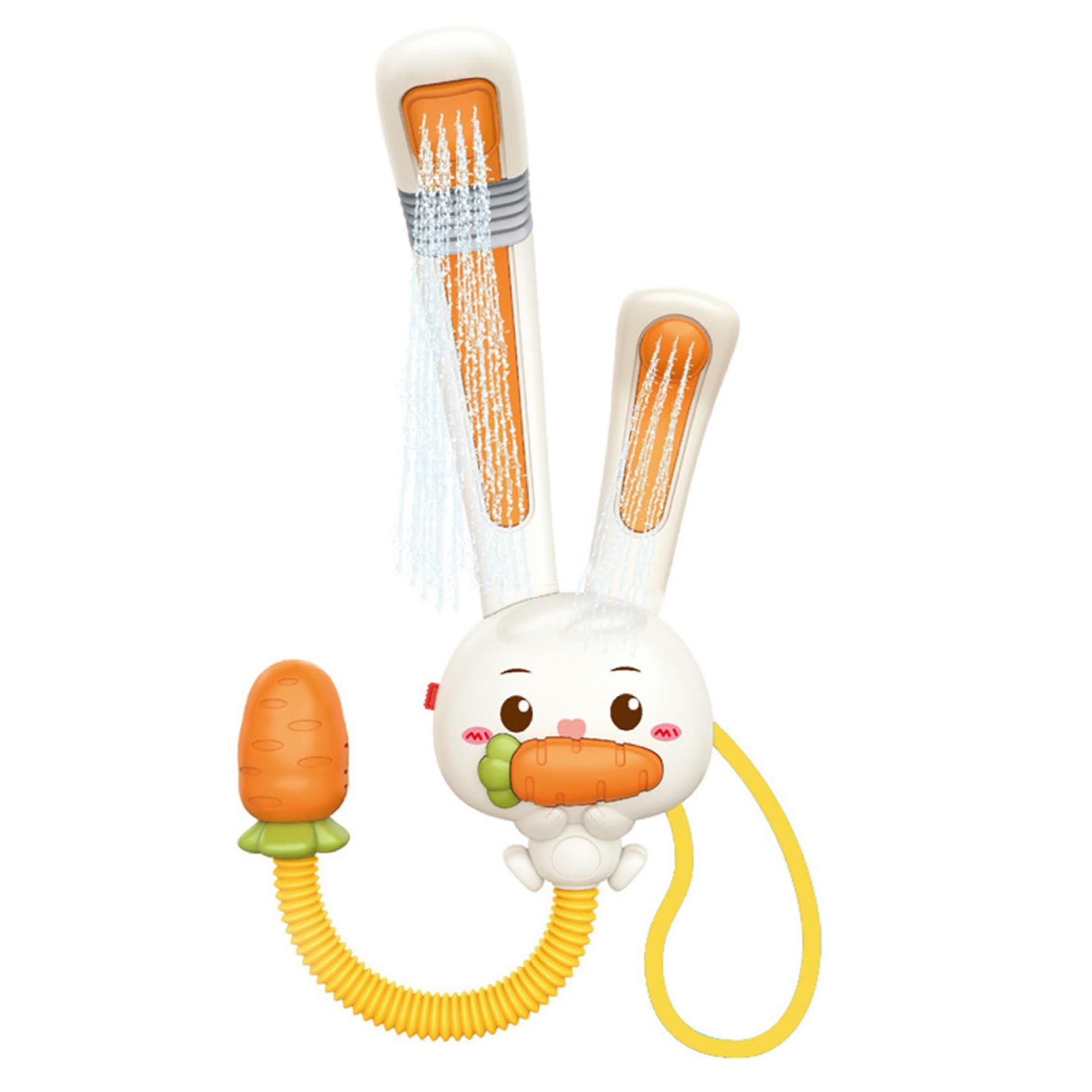 Cabezal de Ducha para baño de bebé, rociador de baño para bebé con Conejo Bonito, Juguetes de Ducha eléctricos de plástico para bañera, niños y niñas