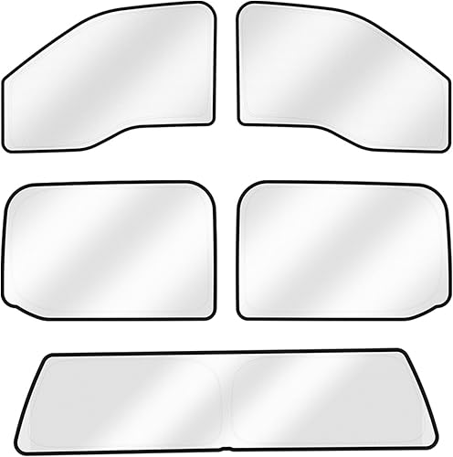 Miniatura 7 de Canvcle Parasoles para parabrisas para Jeep Grand Cherokee 2011-2021, visera solar para ventanas laterales y traseras, protección de privacidad,