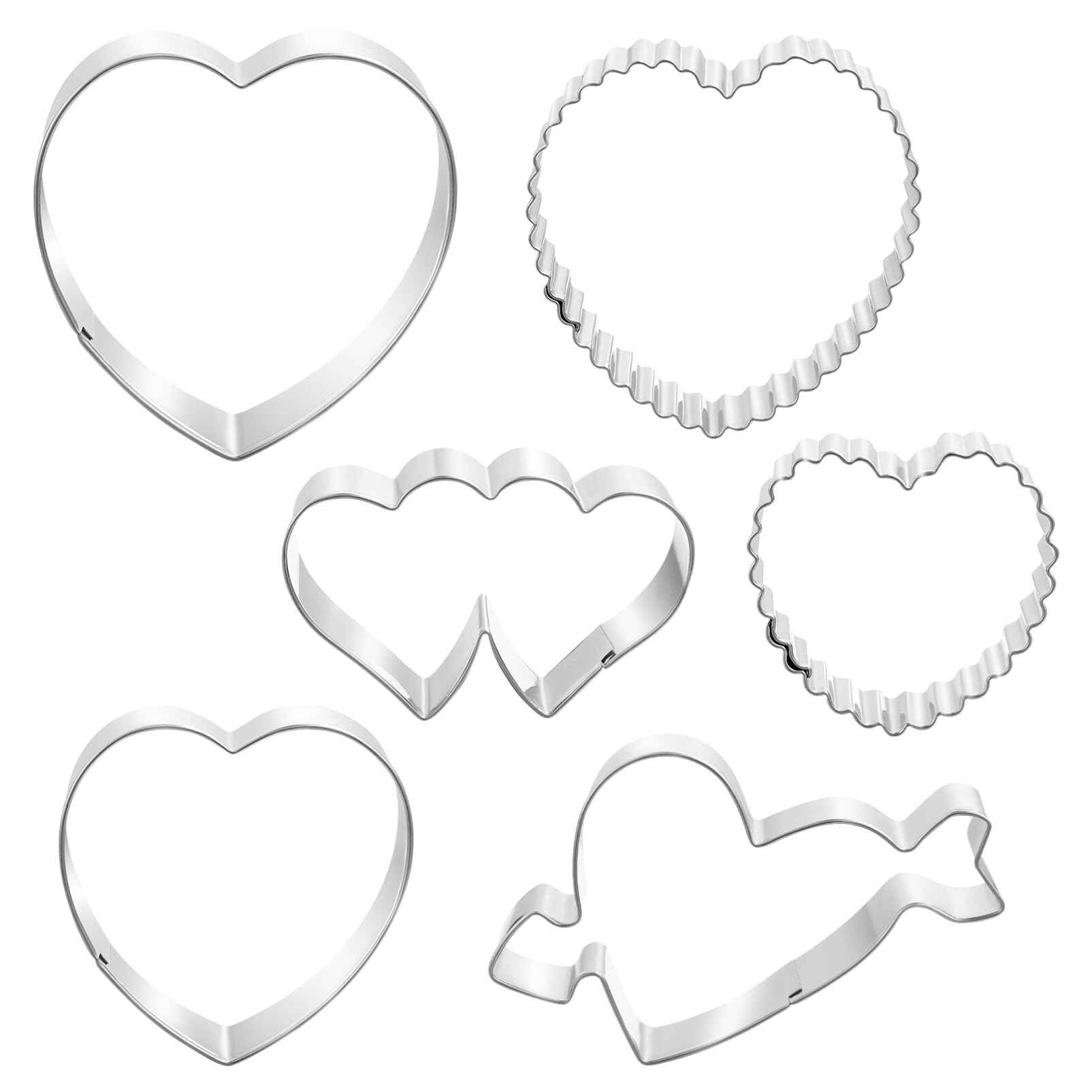 Stampo Per Biscotti A Forma Di Cuore R&M | Acciaio Stagnato 5 Cm | Per Dolci Fatti In Casa - 3