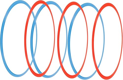 BESPORTBLE 24 piezas de agilidad obstáculos Año Nuevo chino Flor D Anillos de fútbol Anillos de fútbol Carrera de obstáculos Agilidad Escalera de