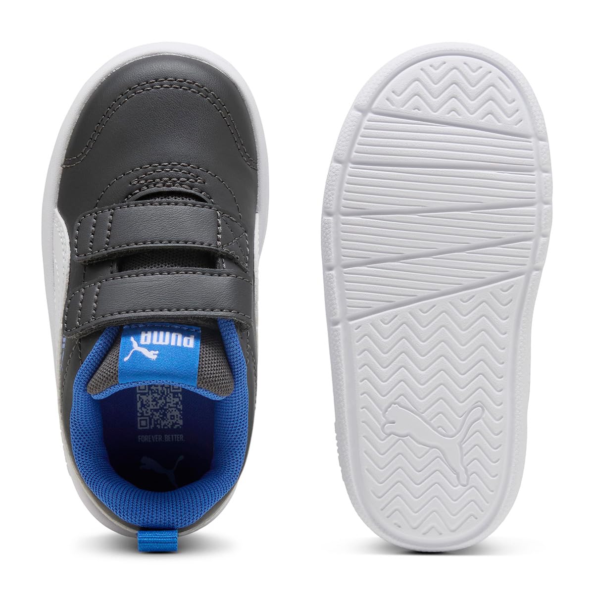 PUMA Unisex Courtflex V3 dziecięce buty niemowlęce, V3 V White Clyde Royal, 9 UK