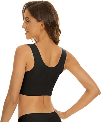 Miniatura 3 de Tops Pack U Back Sports Bra Strapless Support Bras Women Black Closure Black Bra Removable Straps Sign in Prime Black