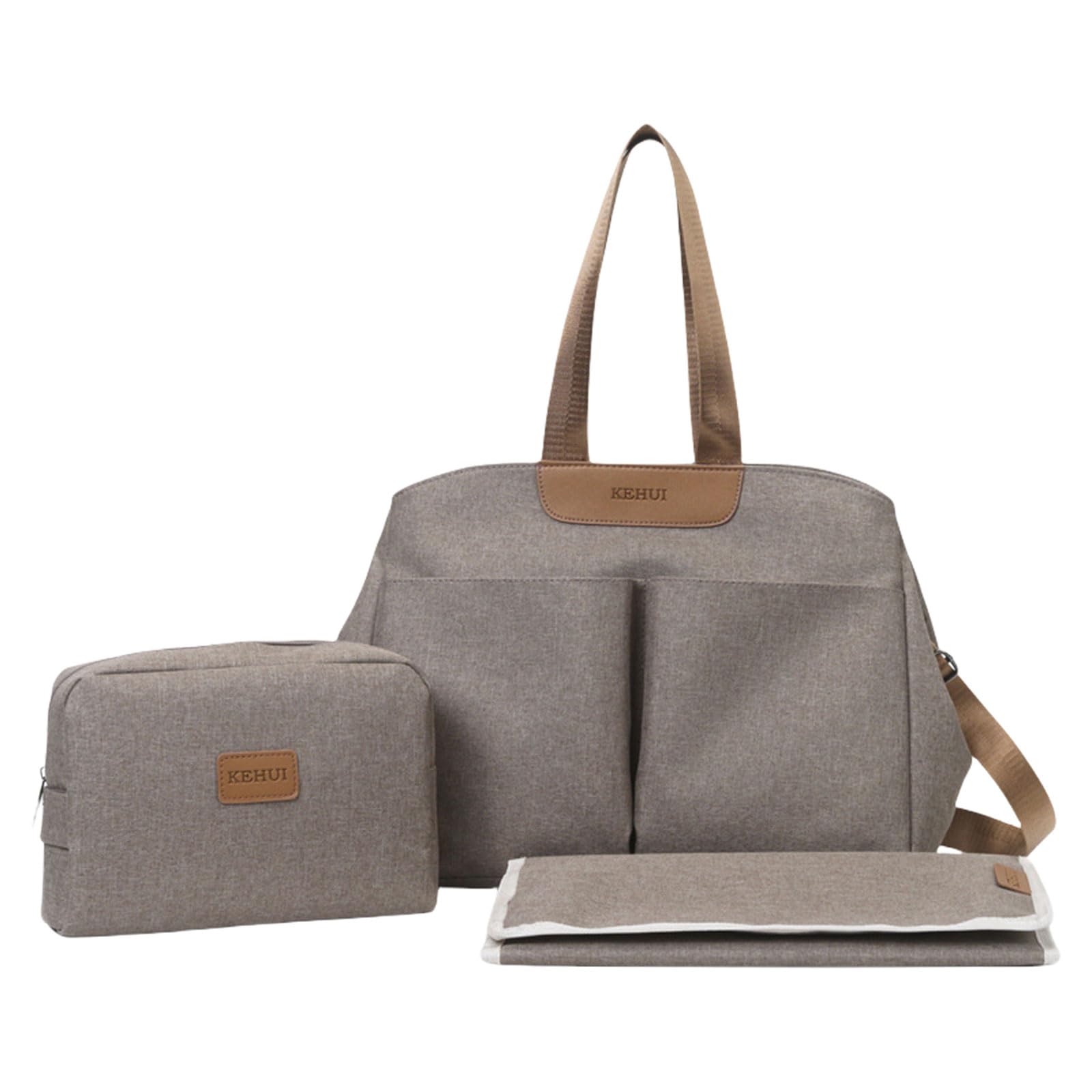 Borsa fasciatoio da appendere per passeggino, borsa a tracolla, grande capacità, con fasciatoio e borsa fasciatoio