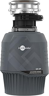 InSinkErator EVO CVR CNTRL Evolution Cover Control 3/4 HP, Advanced Series EZ Connect Batch Feed Food Waste Garbage Disposal, Gray