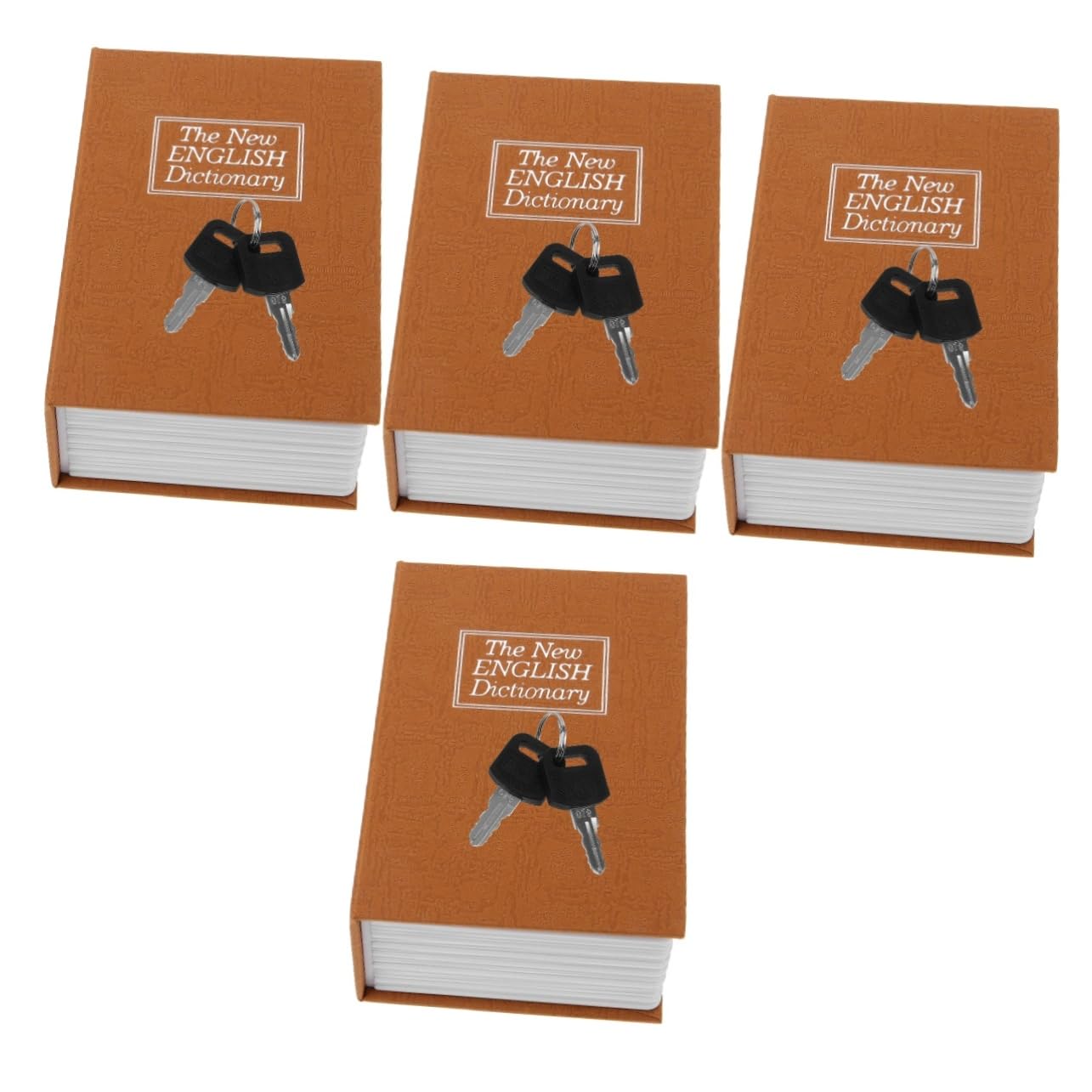 Angoily 4piezas Caja De Seguridad Forma De Con Cerradura Alcancía Para De y Billetes Caja De Almacenaje Retro