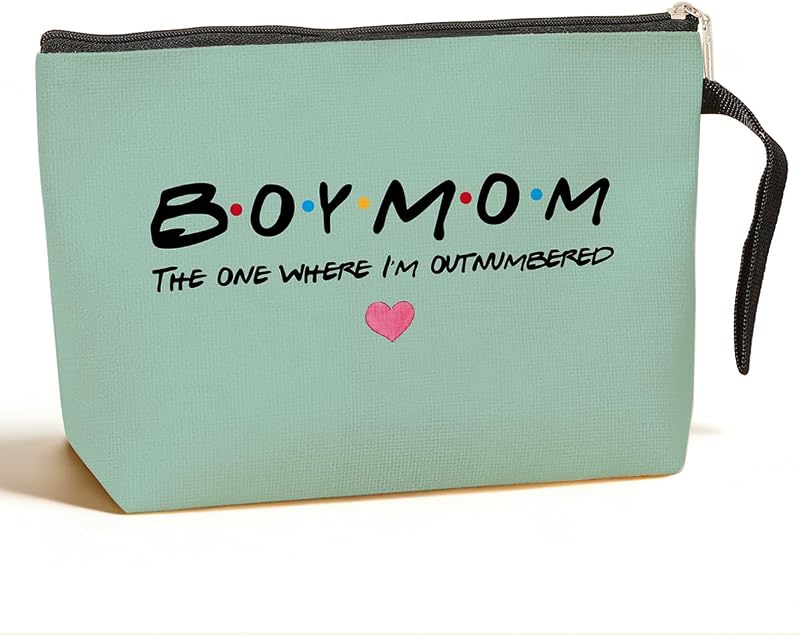 Necessaire de maquiagem Jztco Boy Mama verde, Pacote com 1
