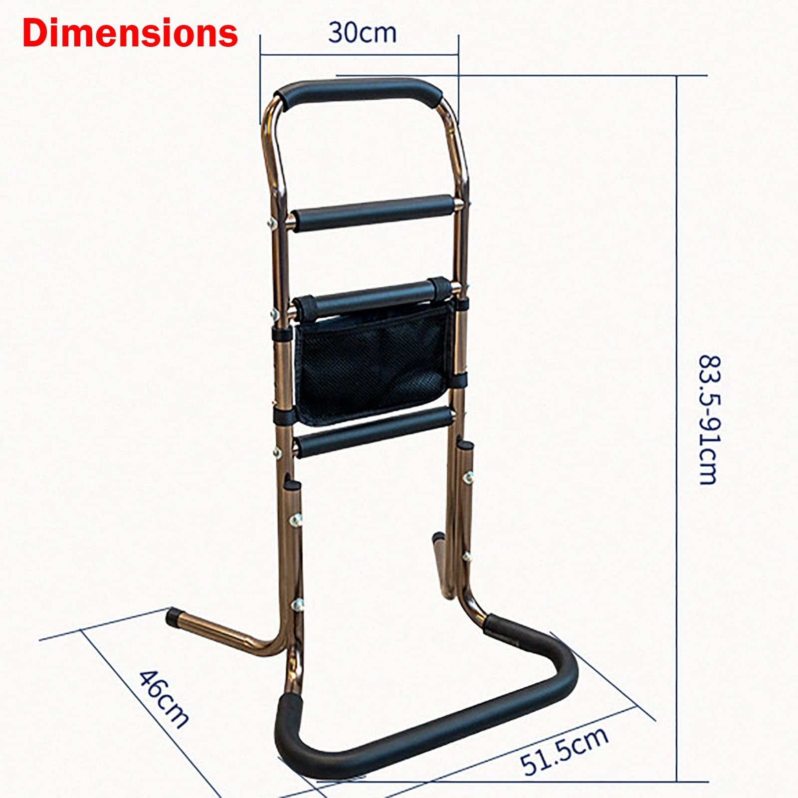 Mango de soporte de cama para ancianos para sofá reclinable, riel de ayuda portátil para mayor seguridad y aumento, perfecto para personas mayores y ayuda de movilidad