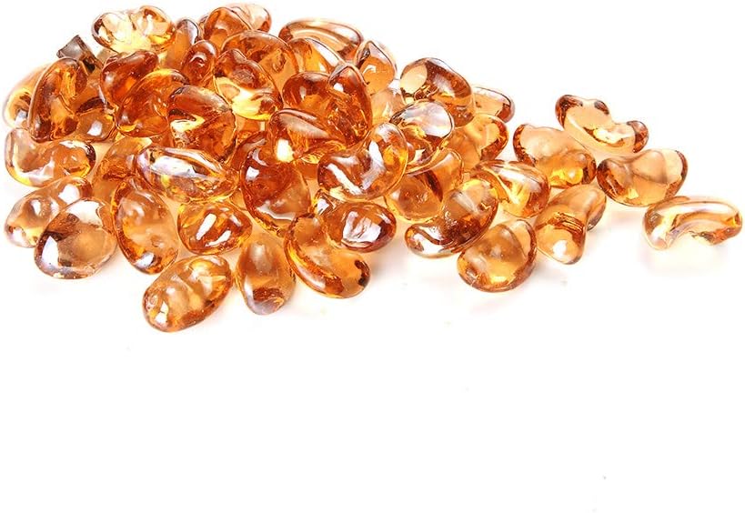 AUKENRN Fire Glass for Fire Pit Crushed Fire Glass for