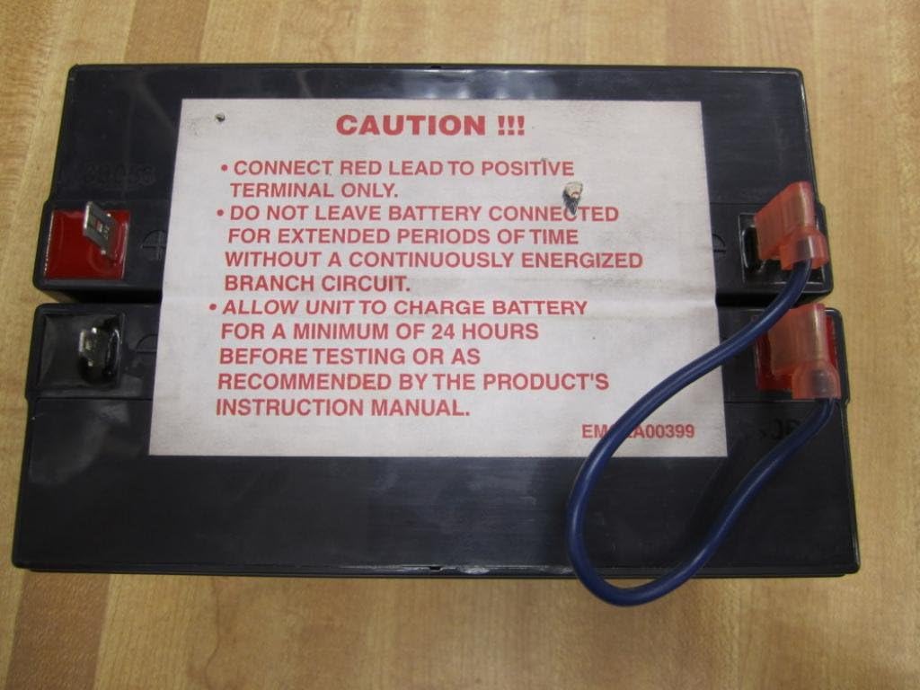 Lithonia Lighting ELB 0612A Emergency Replacement Battery, 6 Volt, Black, 3.70x5.95x2.00