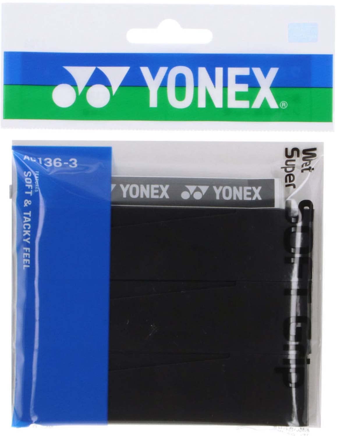 ヨネックス(YONEX) ウェットスーパーソフトグリップ（3本入り） AC136…