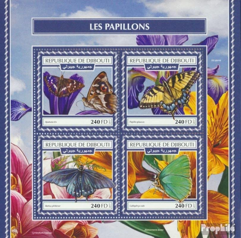 Djibouti 2017 – Feuille Miniature Minéraux MNH, Timbre Neuf