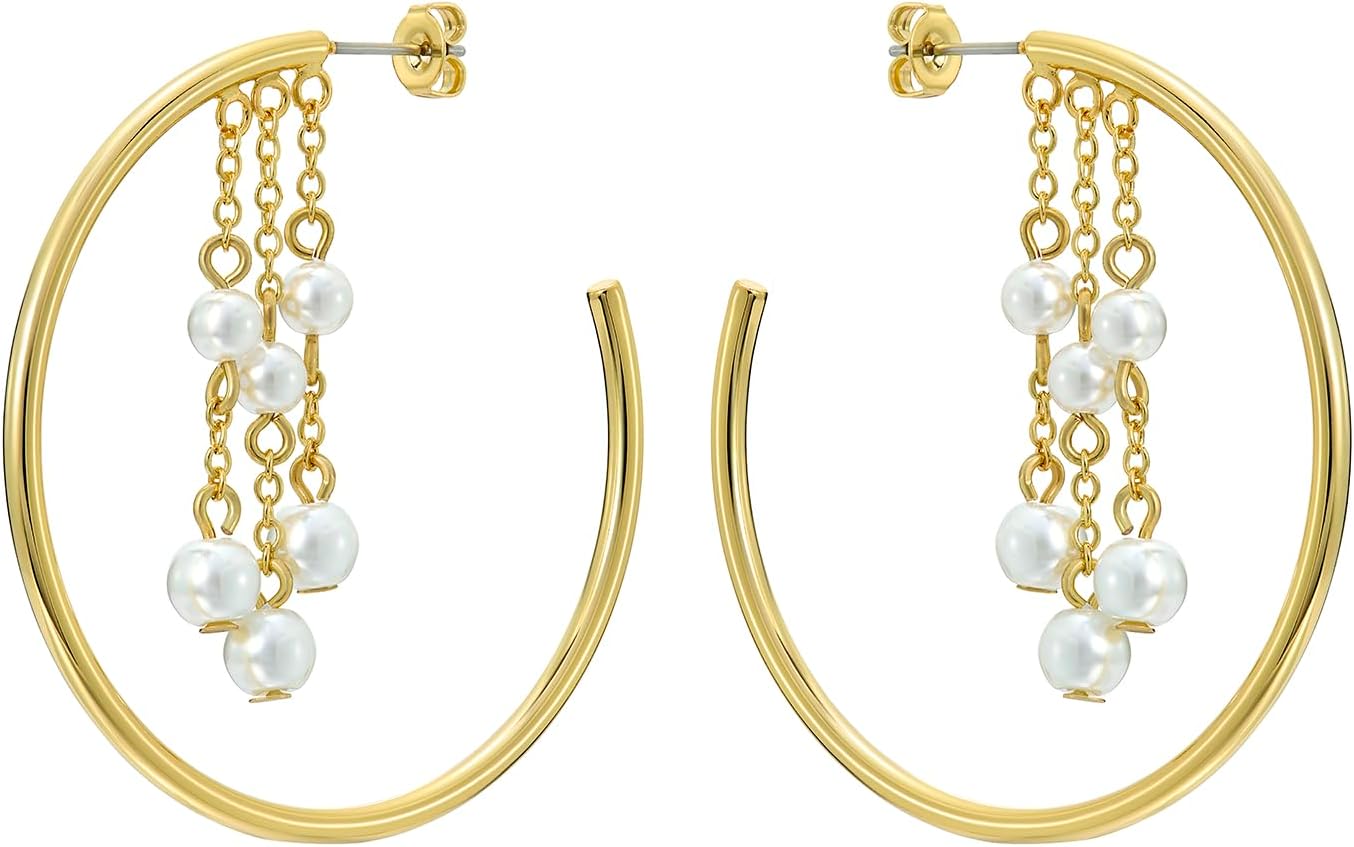 Ted Baker London Cassidy Cascade Hoop Crystal Earrings for Women - Image 2