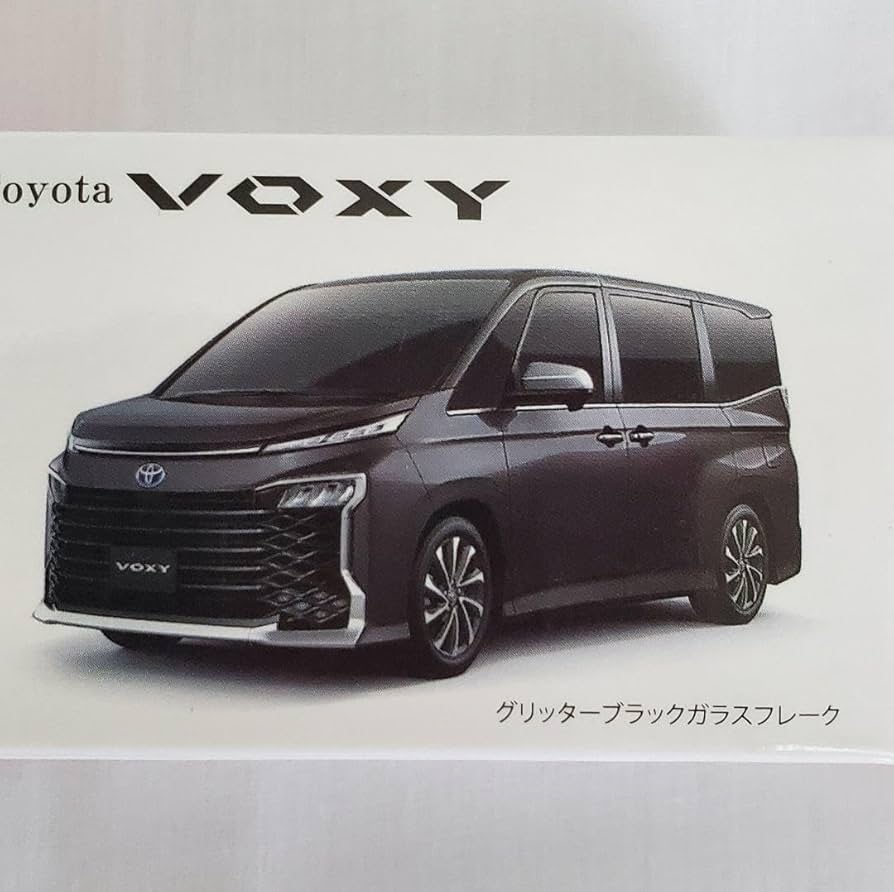 トヨタ - VOXY 1/30色　見本ミニカー　グリッターブラックガラスフレーク トヨタ - VOXY 1/30色 見本ミニカー グリッターブラックガラス