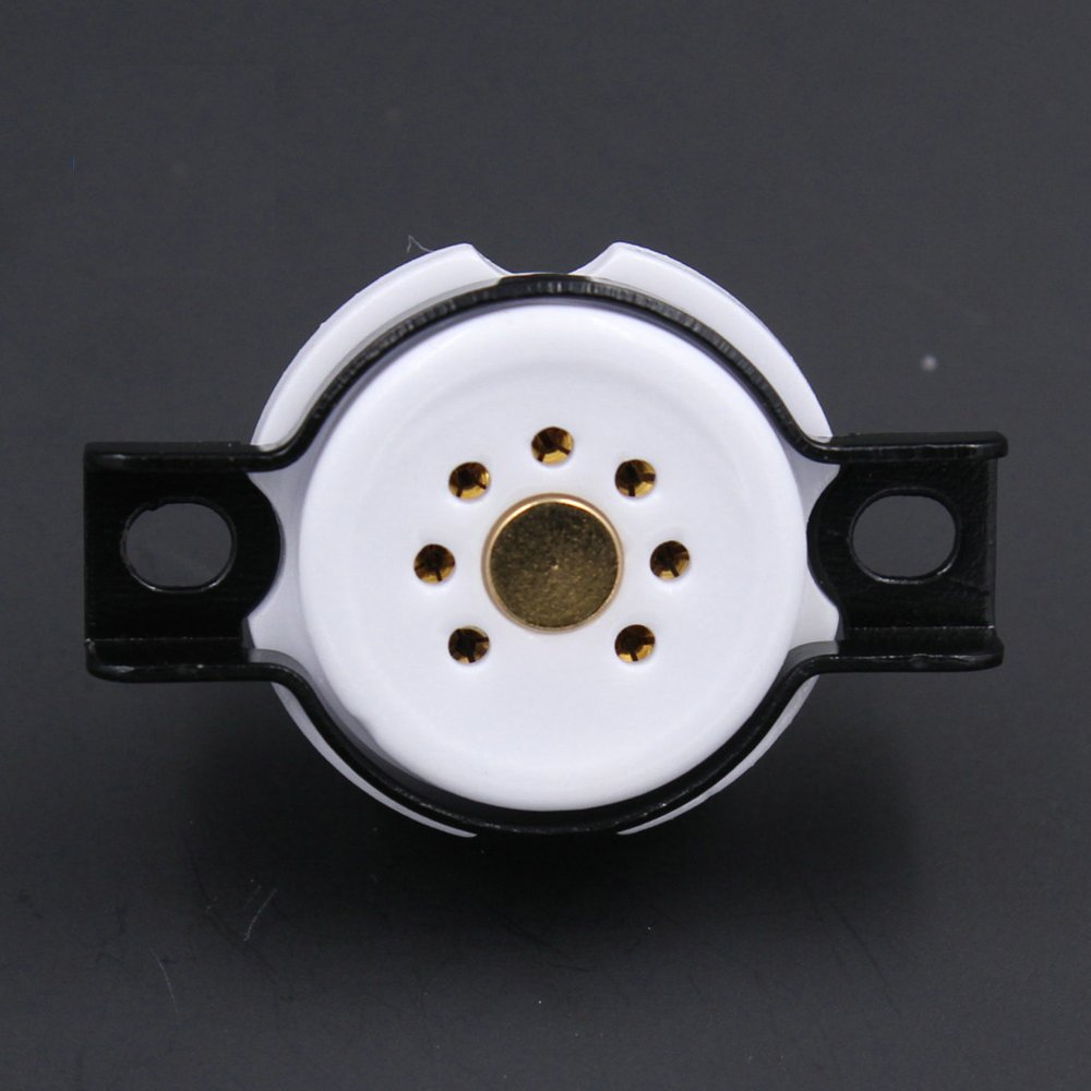 10Pcs New 7pin Ceramic Vacuum Tube Socket Fr 12AF6 12AJ6 3V4 18GE6 6CS6 19J6 1Z2