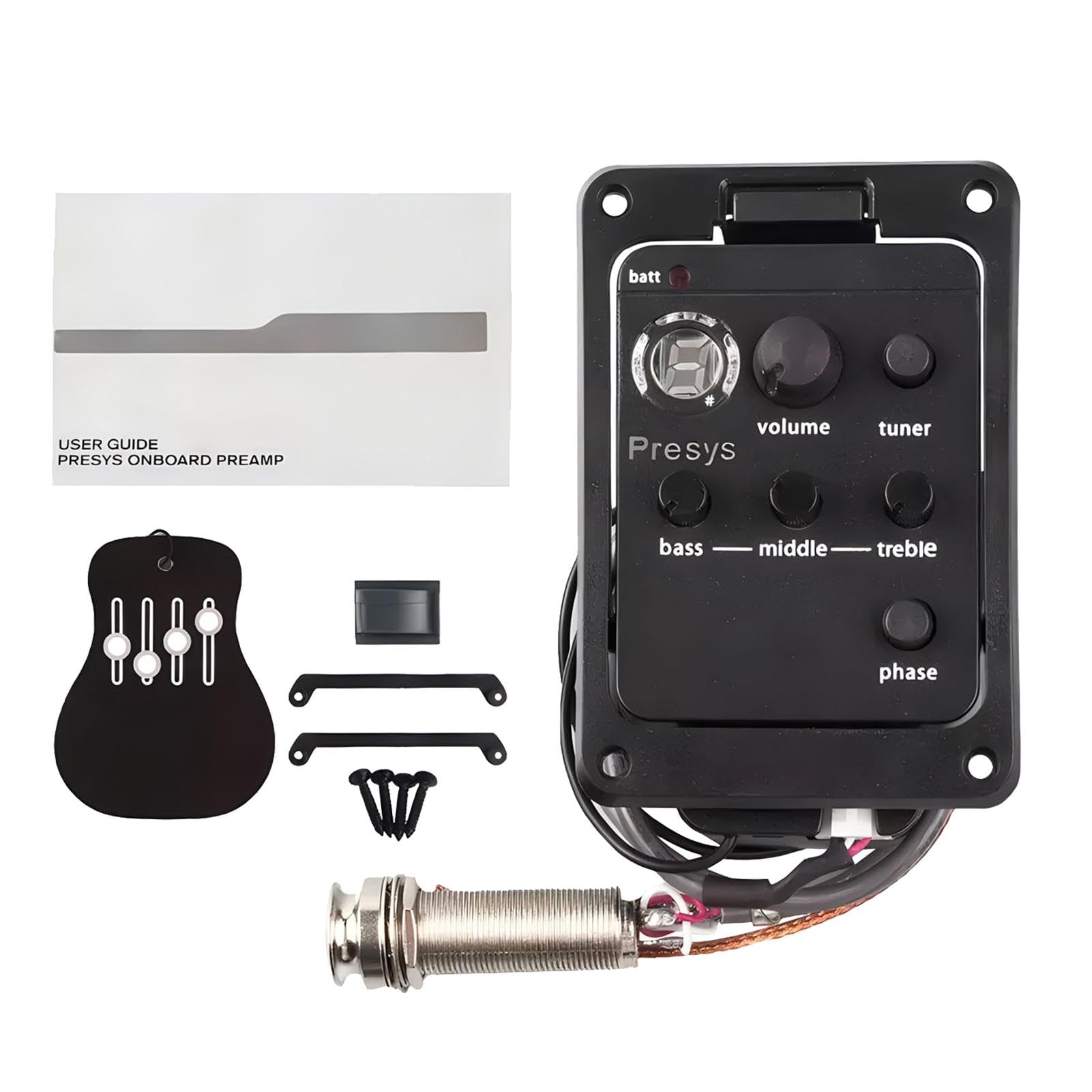 Guitar preamp equalizer avec acoustic electric transducer et volume control - 8