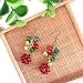 Juego de joyas de campanas navideñas, collar y pulsera, pendientes colgantes para...