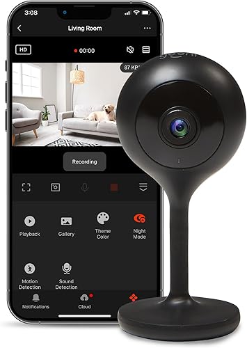Miniatura 10 de Geeni - 2 cámaras inteligentes de seguridad/vigilancia LOOK para interiores, 1080p HD, con conversación de 2 vías y detección de movimiento