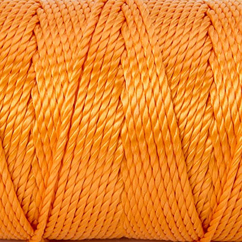 Hongda Mason Line, 215 Feet #18 Twisted Polypropylene Mason Line String Perfect For Masonry Jobs And For The Layout Of General Construction, Gardening, Diy Project, Orange #TOP2