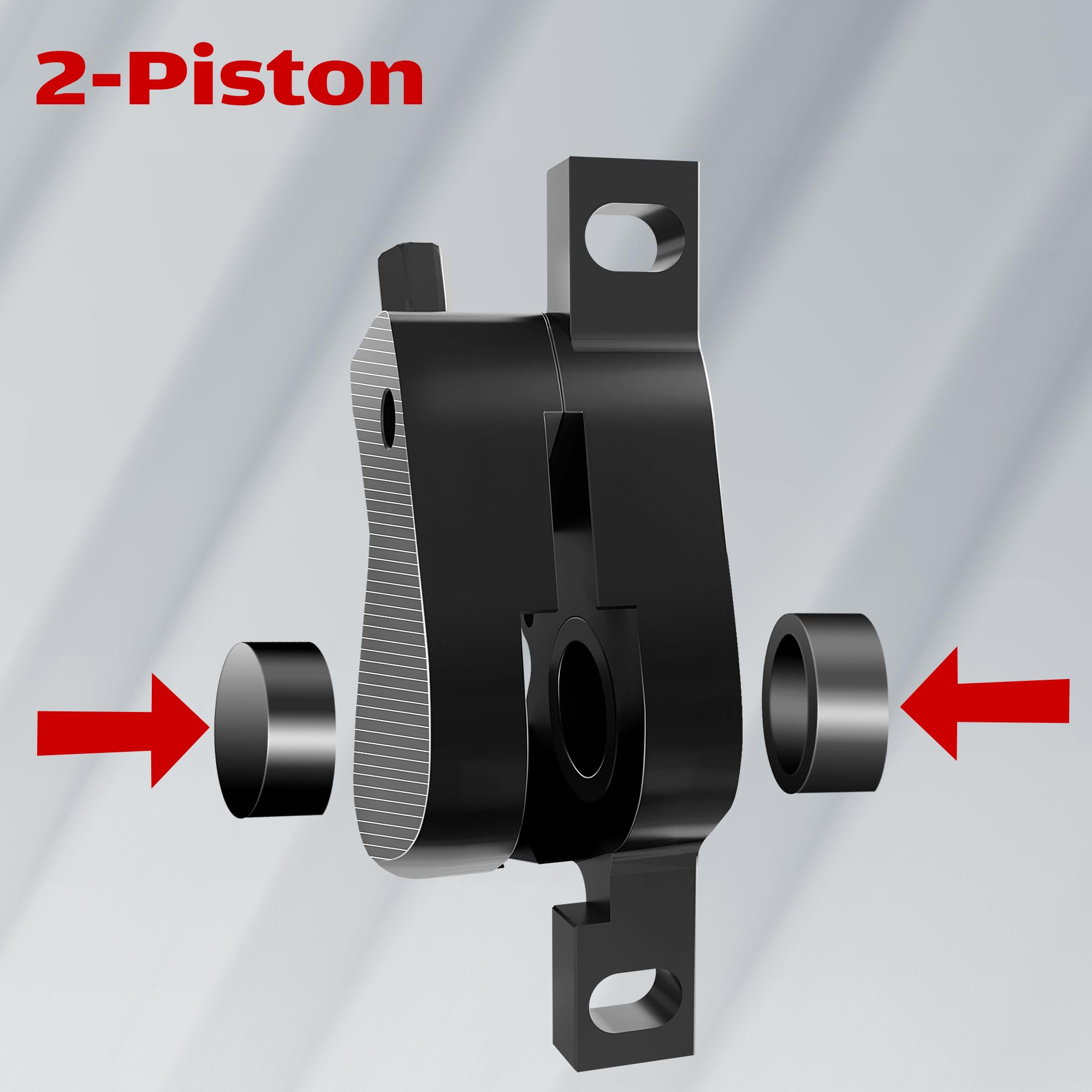 SD-230X MTB Juego de Frenos de Disco hidráulicos de 4 pistones/2 pistones, Palanca de Freno de Aluminio de Dos Dedos, Kit de Freno para Bicicleta de montaña
