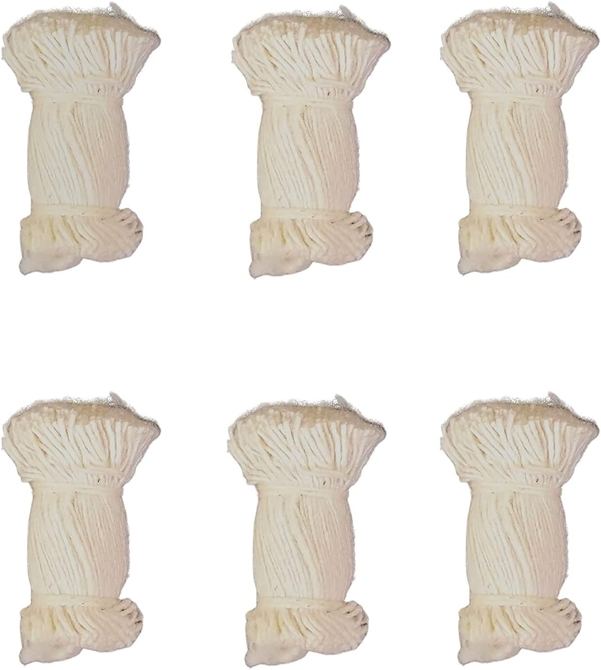 365 Cotton Long Wicks for Diya - Set of 6 | Lambi Diya Batti Jyot Batti | Karthika Masam Deepam Pooja Vathulu