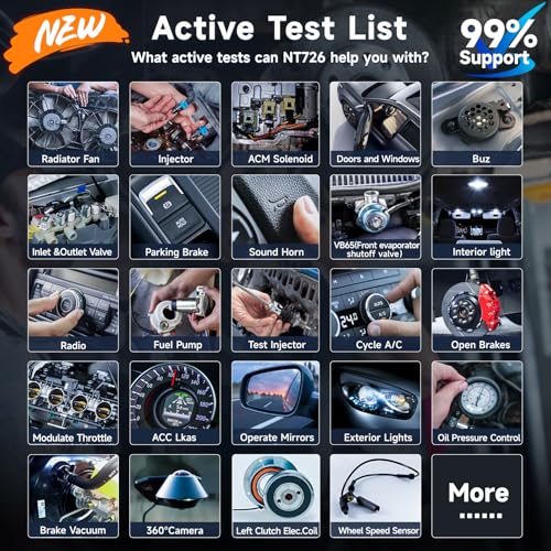 Image of 2026 FOXWELL NT726 OBD2 Scanner Diagnostic Tool, All System Bidirectional Scan Tool with TOP 12 Resets, Precise Car Diagnostic Scanner for All Vehicles, CAN-FD, FCA Autoauth, Lifetime Update, AutoVIN