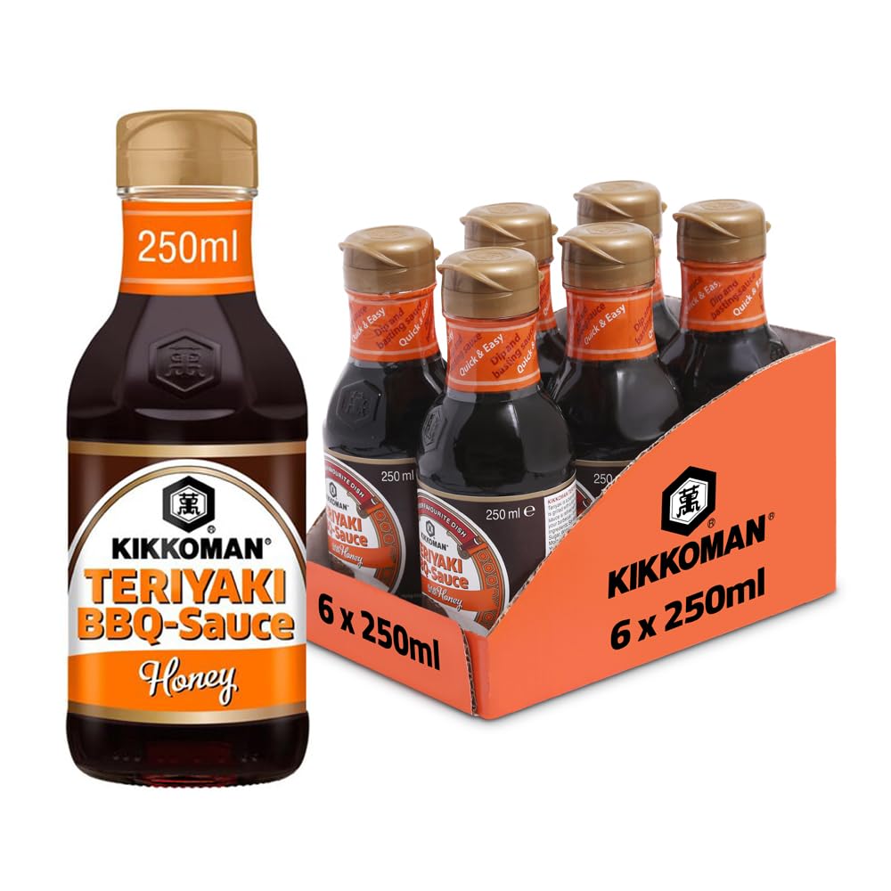 Sponsored Ad – Kikkoman Teriyaki BBQ Honey Sauce, 250ml (Pack of 6)