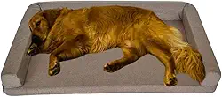 Cama Sofá Pet Grande 120x80x17cm Confortável, Resistente e Impermeável - Pet Querido (BEGE)