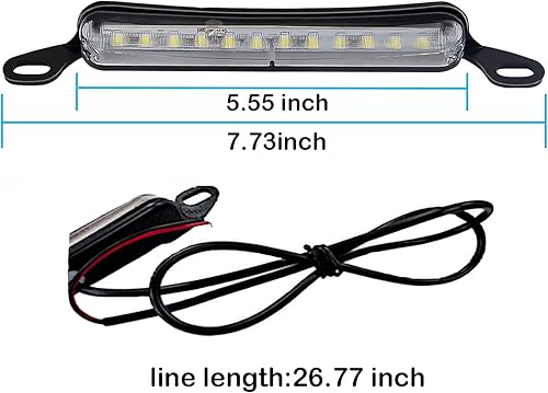 Miniatura 3 de Anki HappiGo ANKIA - Luz universal de 12 LED para matrícula, lámpara de marcha atrás, luces traseras para automóvil, remolque, UTV, ATV, camión, RV,