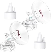 Vista 15 de Juego de válvulas de brida y pico de pato de 0.591 in compatible con Spectra S1 S2 9 Plus, piezas de repuesto de extractor de leche de boca ancha