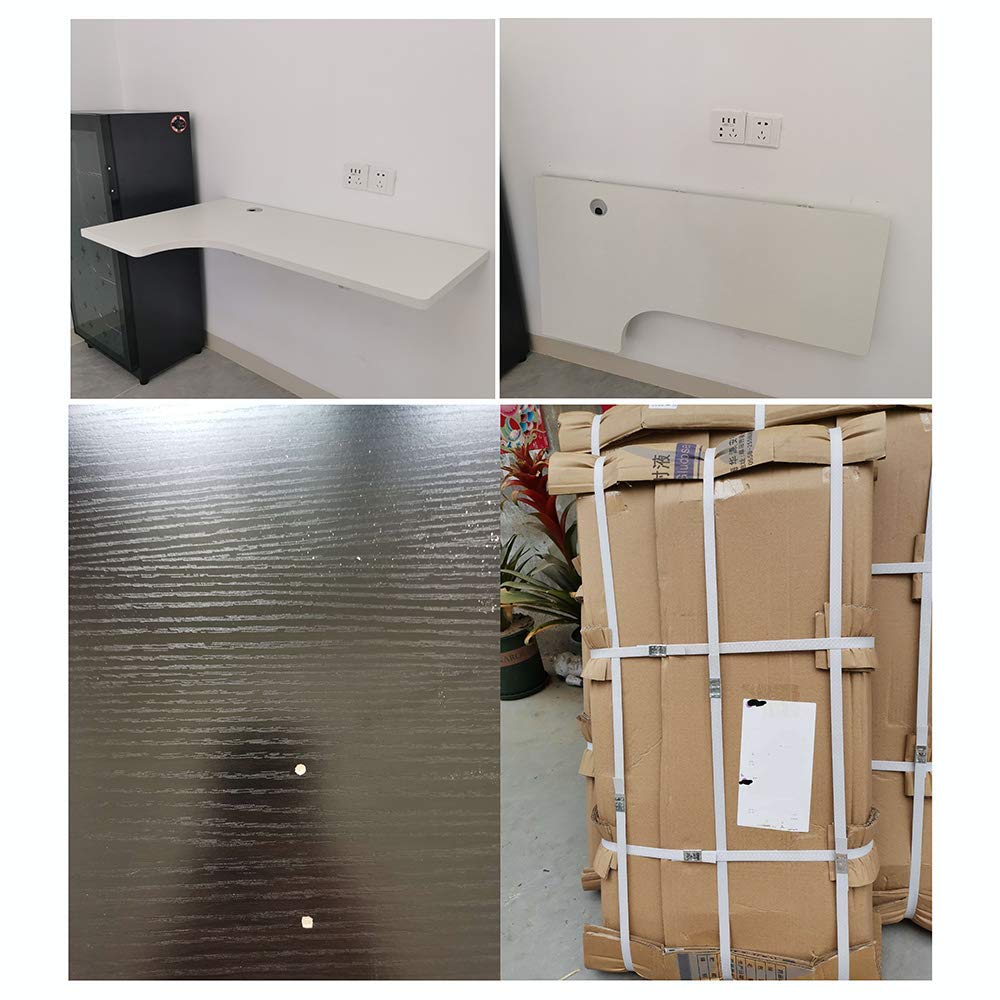 Wall Mounted Table Corner Folding Computer Table,Desk L-Shaped Desk, Convertible Study Desk,Drop-Leaf Wall-Mounted Foldable Kitchen Dining Table For Small Spaces