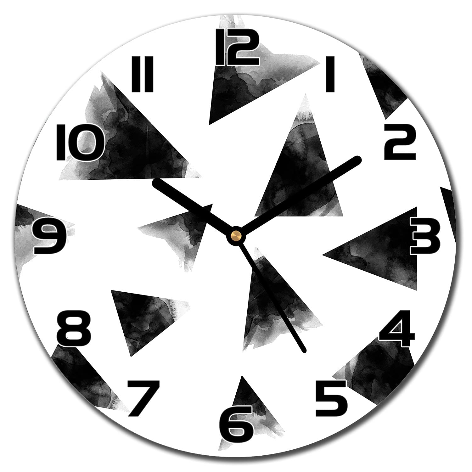 Horloge murale en verre géométrique pour sublimer votre salon minimaliste chic