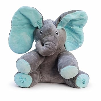 Elephant Stuff Toy for Baby, Toddlers and Kids - Musical Soft Plush Animal Toy with Flappy Ears - Color As Per Stock