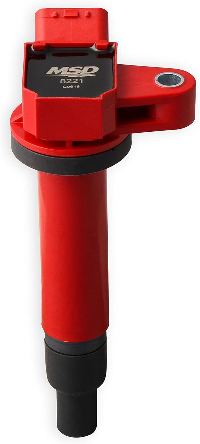 MSD 8221: Ignition Coil, 98-10 Toyota/Lexus 4.7L V8, Red