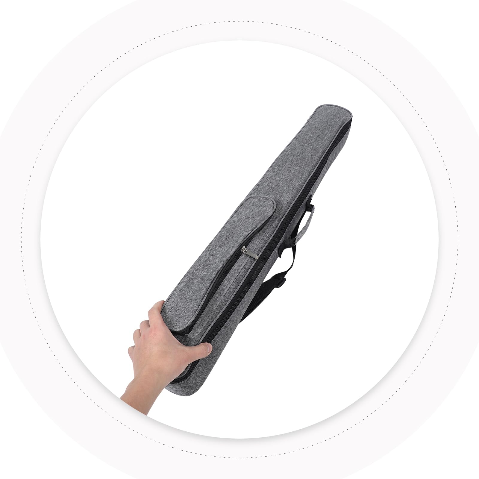 Zerodeko Billardqueue Tasche mit Polsterung Stoßfest Wasserabweisend Oxford Gewebe Leichte Tragetasche für Reisen und Zuhause Aufbewahrungstasche für Queues und Zubehör