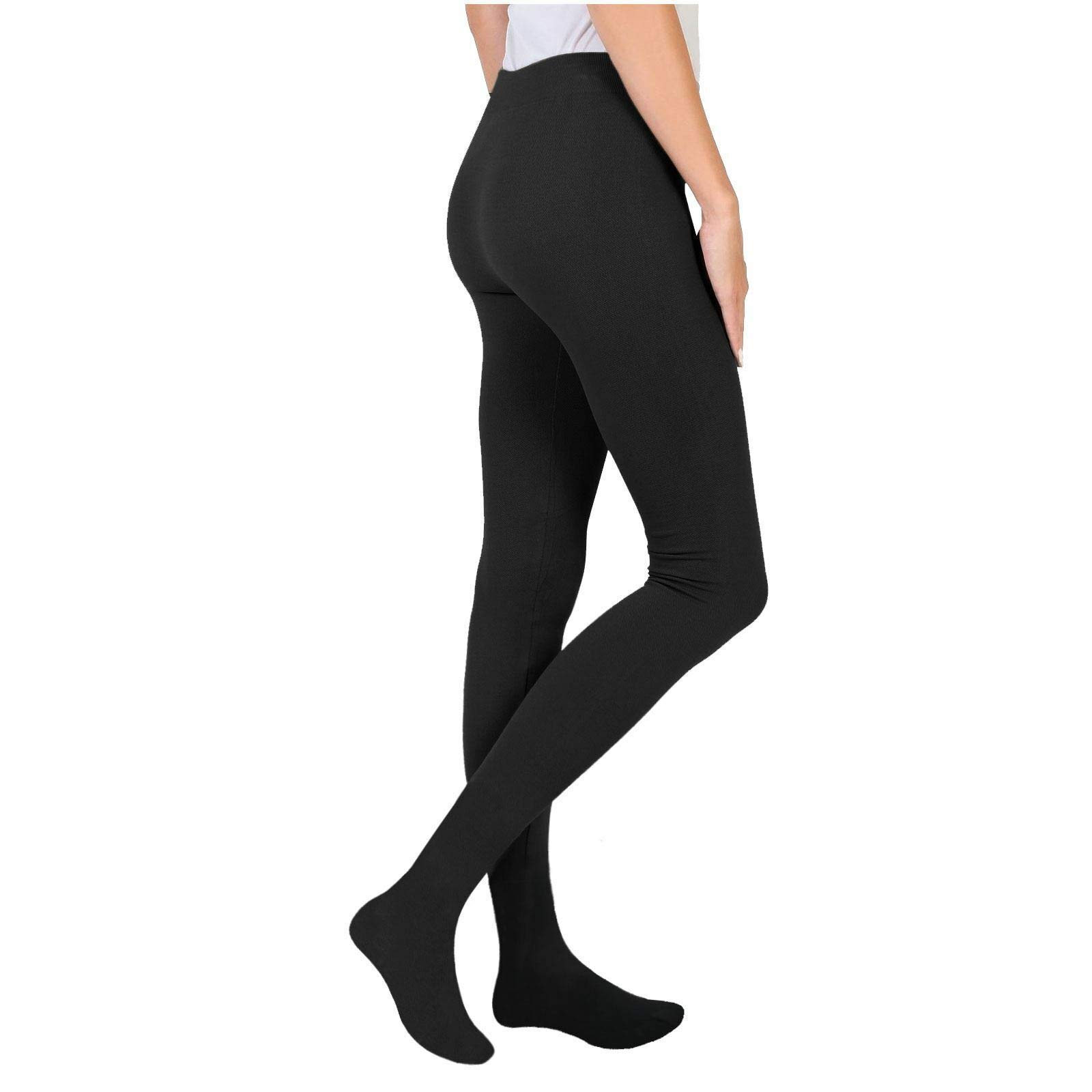 Mr. Gadget solutions® LADIES WOMEN THERMAL TIGHTS WINTER WARM THICK - BLACK (MEDIUM)