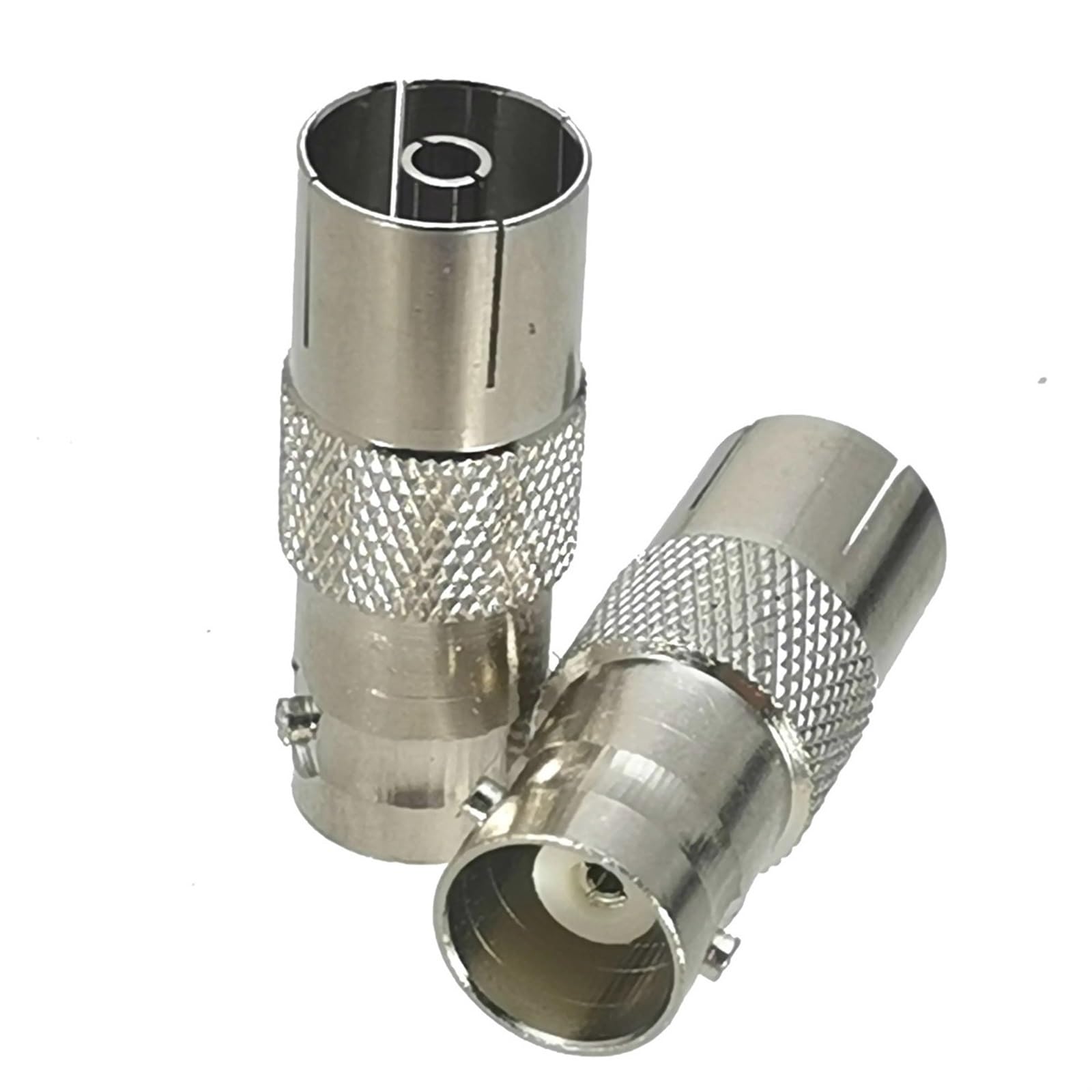 Lot de 2 connecteurs BNC vers IEC PAL DVB-T mâle et Femelle, Adaptateur RF Droit, convertisseur coaxial