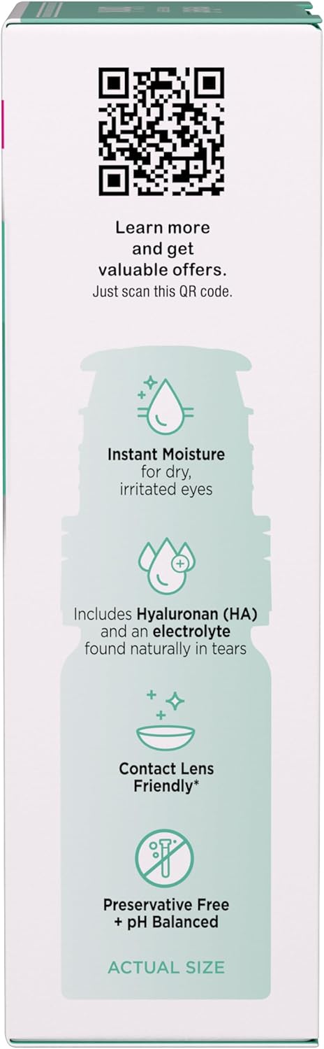 Blink Boost Preservative-Free Lubricating Eye Drops, Moisturizing & Soothing for Mild Dry Eyes, with Hyaluronate, Hydrating Relief Instant Comfort Throughout the Day, Contact Lens Friendly, 0.34 FL Oz - Image 3