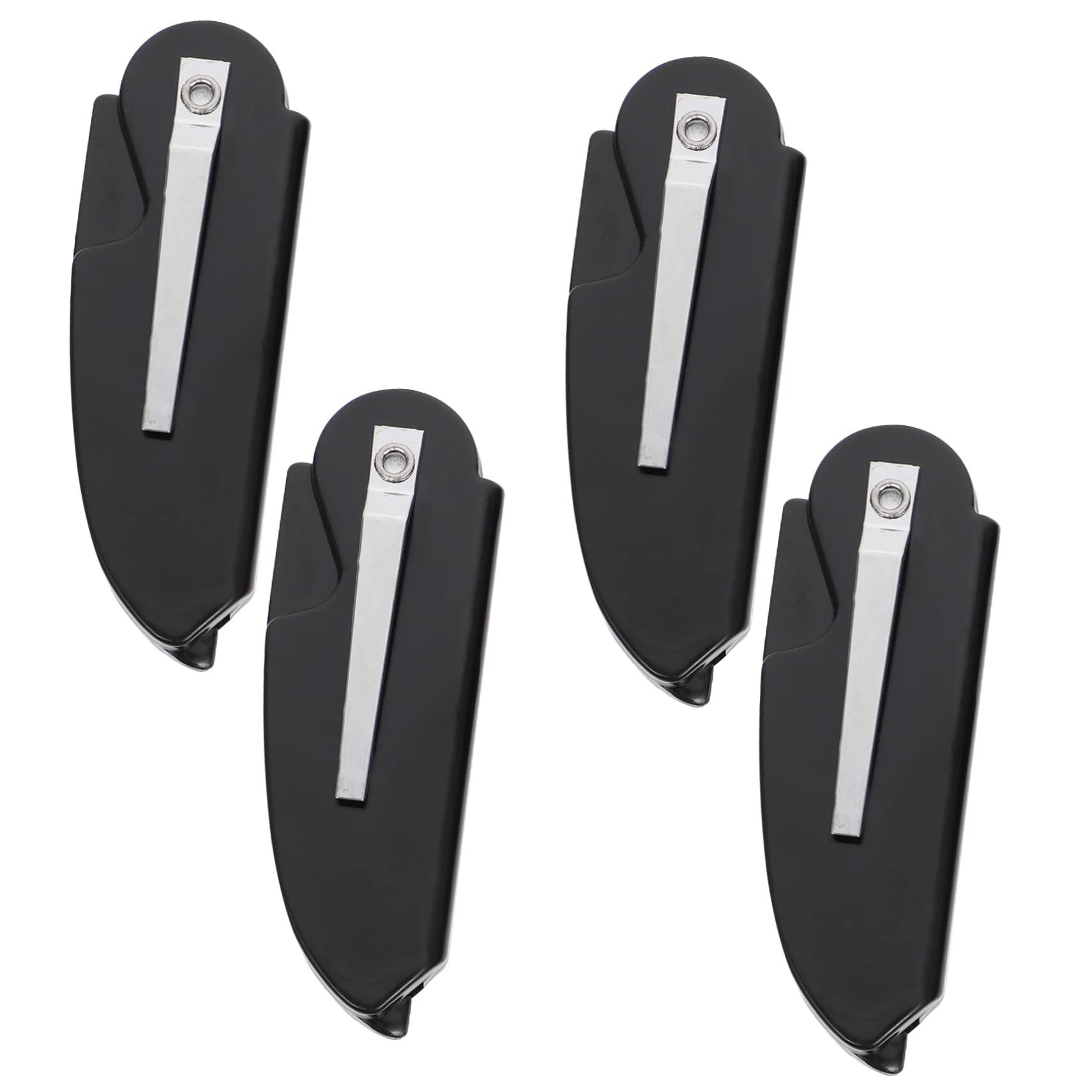 OHPHCALL 4pcs Folding Men's Beard Combs for Mustache Care Portable Plastic Hair Comb Set Stylish Beard Grooming Tool