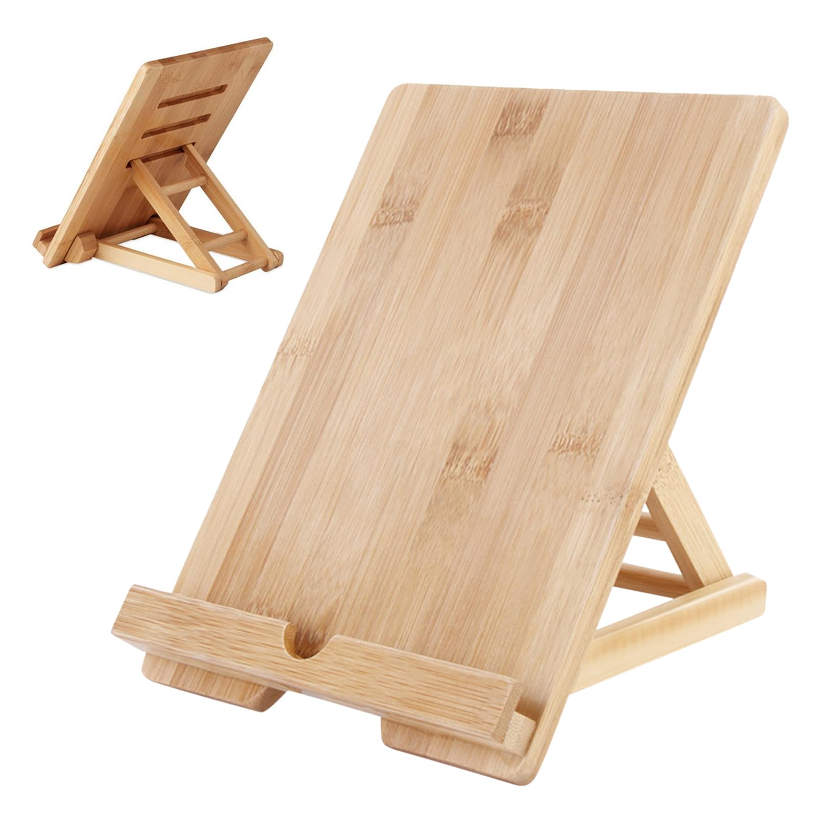 Supporto da scrivania per tablet in legno regolabile pieghevole multi-angolo