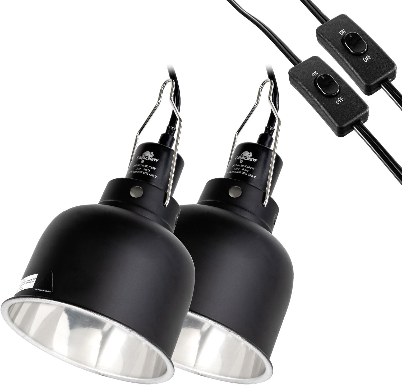 2 Pack Reptile Light Fixture